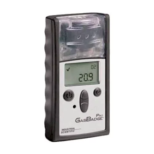 Cl2, CO, H2, H2S, HCN, NH3, NO2, O2, PH3 or SO2 detector - Gasbadge Pro